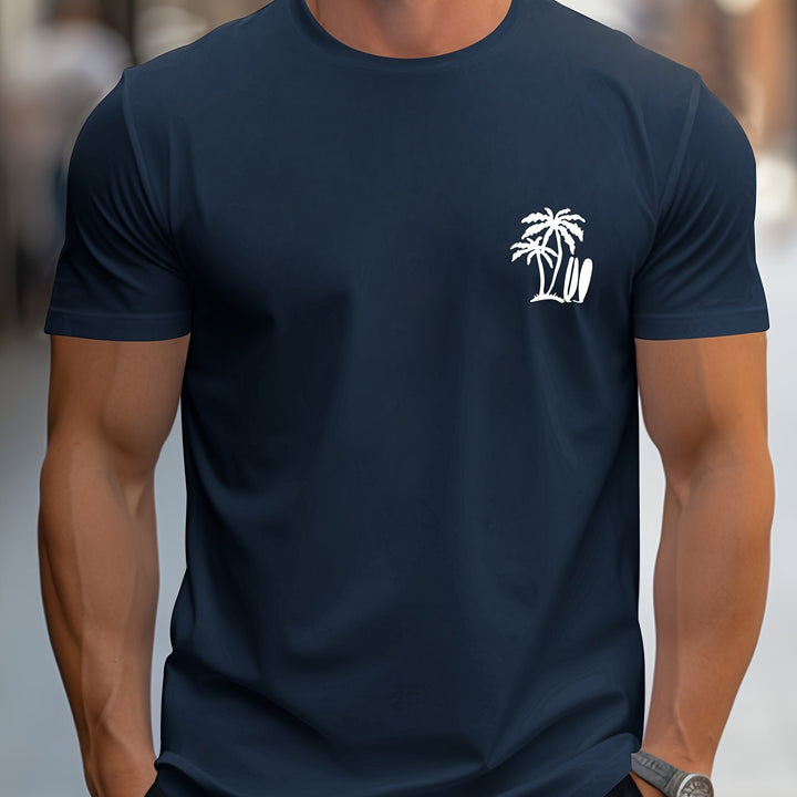 Levoire | Rennon Été T-Shirt Avec Motif De Palmier En Bois De Coco En Vert Menthe