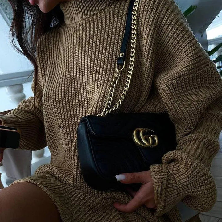 Levoire | Rento pull, avec des déchirures Khaki
