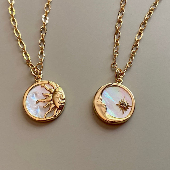 Levoire | Pendentif Soleil Et Lune En Acier Titan