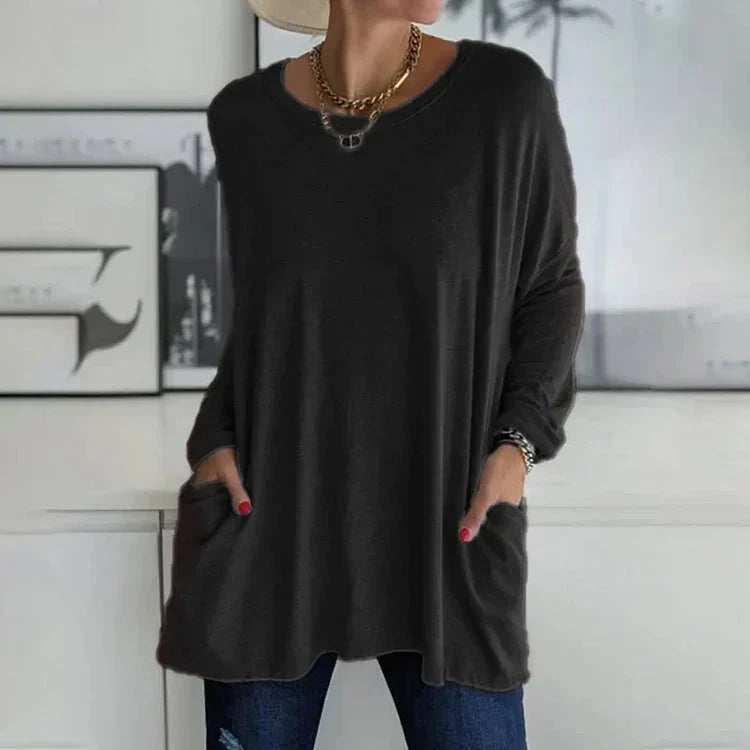 Levoire | Pull Décontracté Grande Taille Pour Femmes Noir