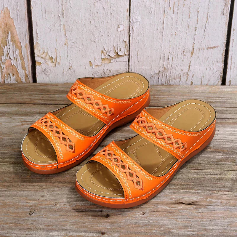 Levoire | Chaussures Élégantes Pour Femmes Pour L'Été Orange