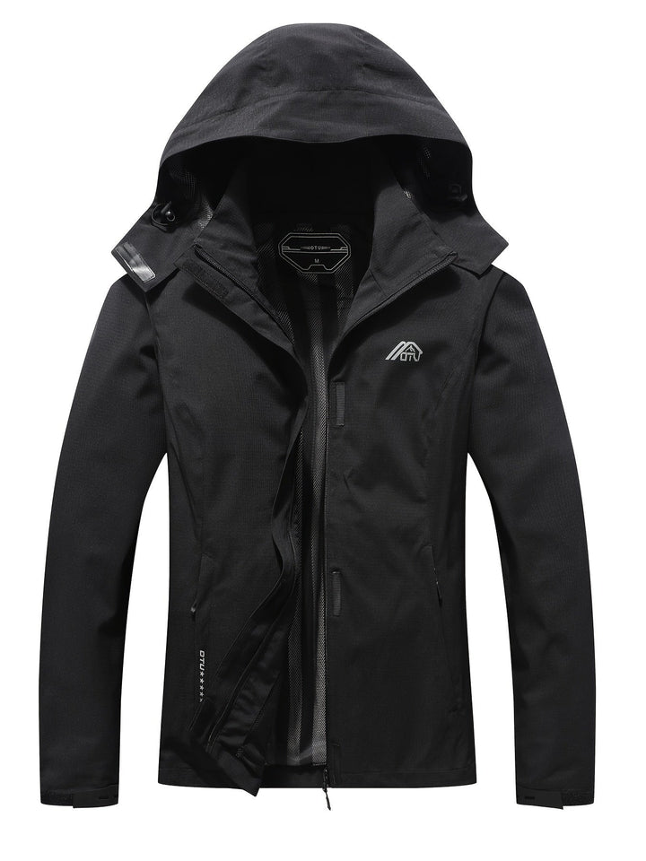 Levoire | Veste De Pluie Avec Capuche Noir