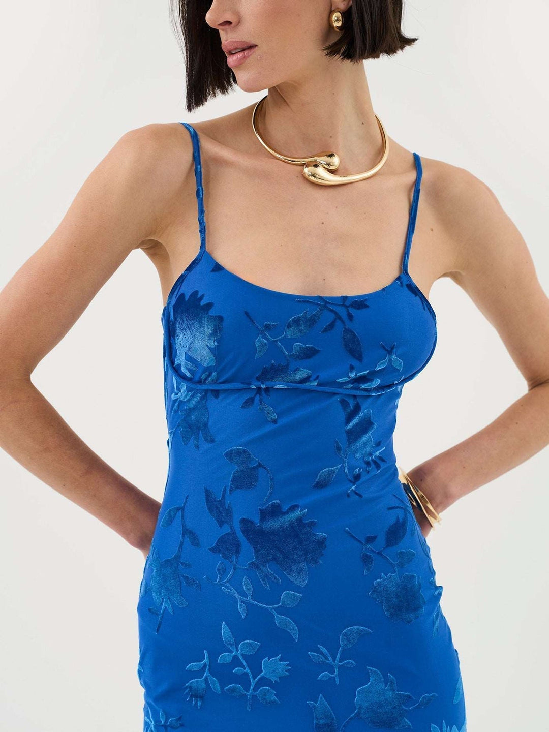 Levoire | Robe Maxime à Imprimé en Velours