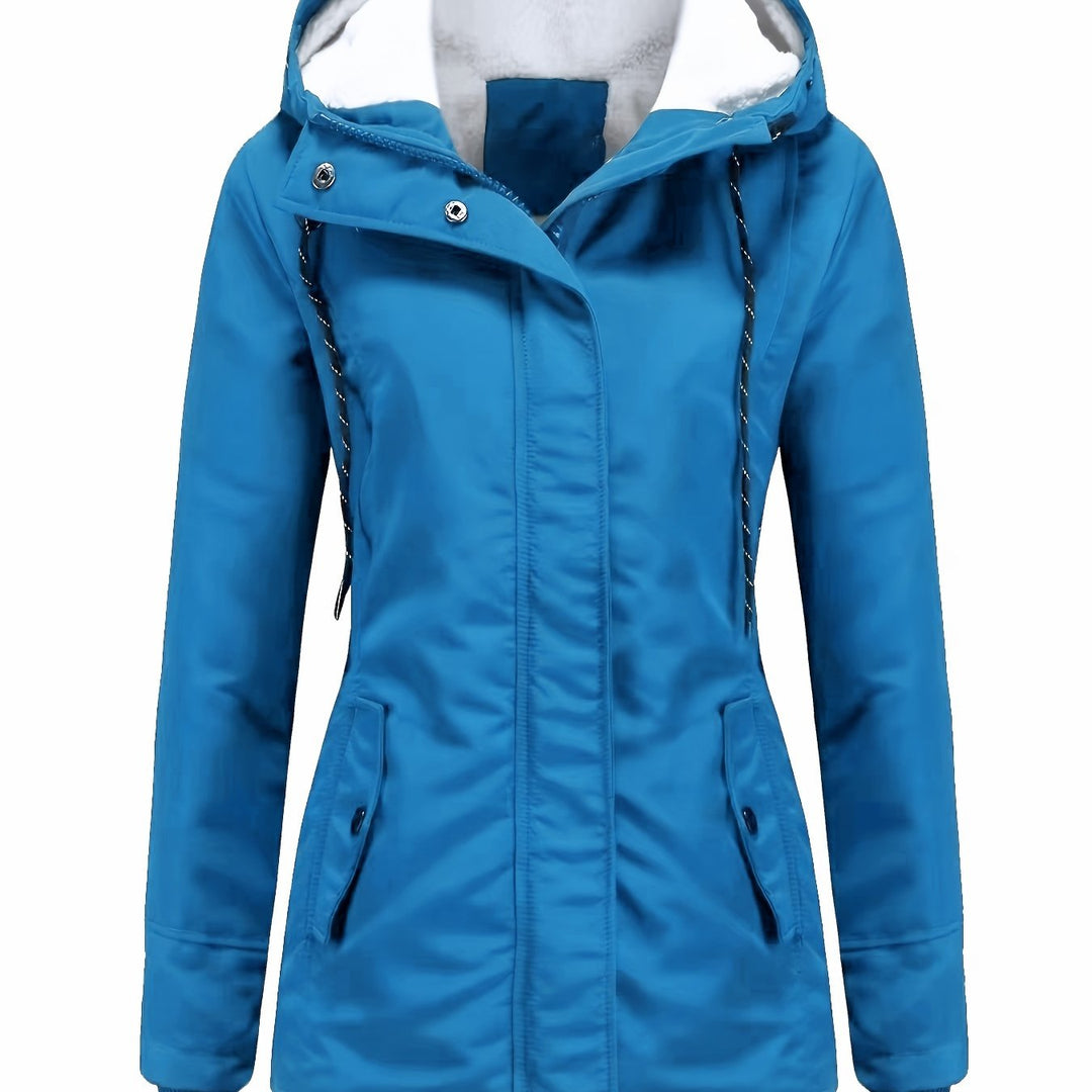 Levoire | Parka Longue Durable Avec Capuche Bleu ciel profond