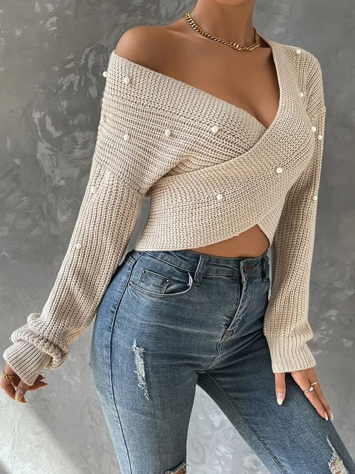 Levoire | Pull Avec Croix De Perles