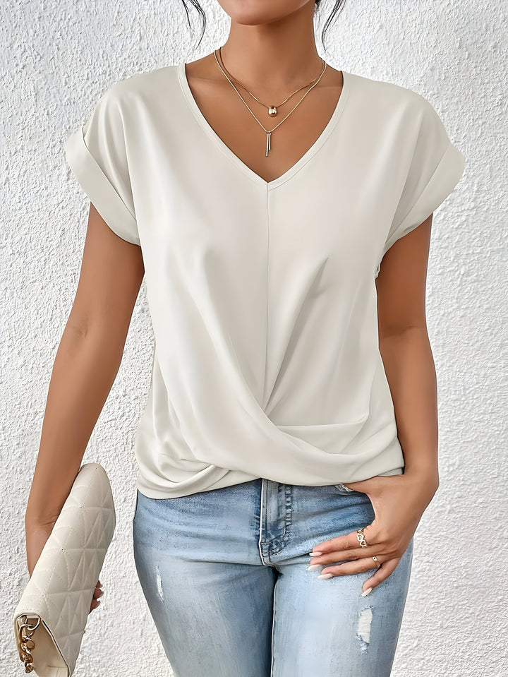 Levoire | Lssiges Tshirt Avec Décolleté Blanc