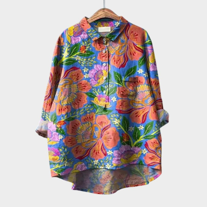 Levoire | Chemisier Classique Pour Le Bureau Et Les Loisirs motif floral