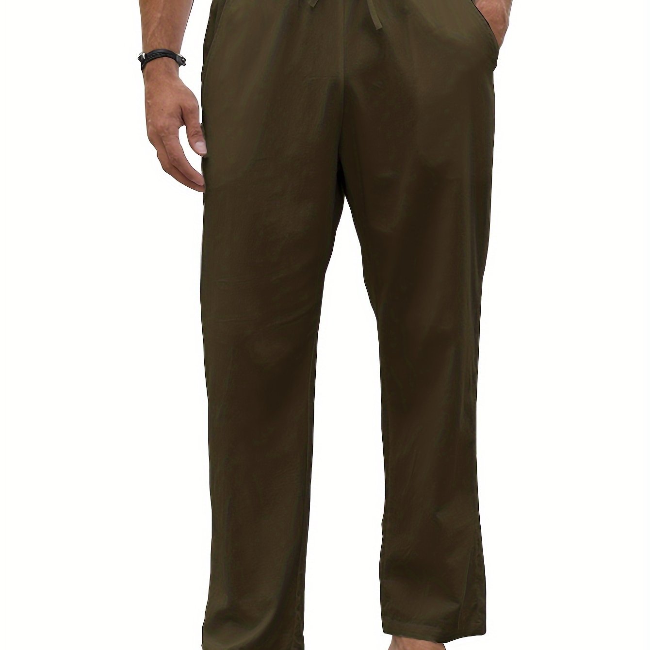 Levoire | Pantalons Décontractés Pour Hommes En Coton Et Lin