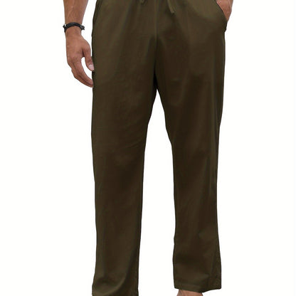 Levoire | Pantalons Décontractés Pour Hommes En Coton Et Lin