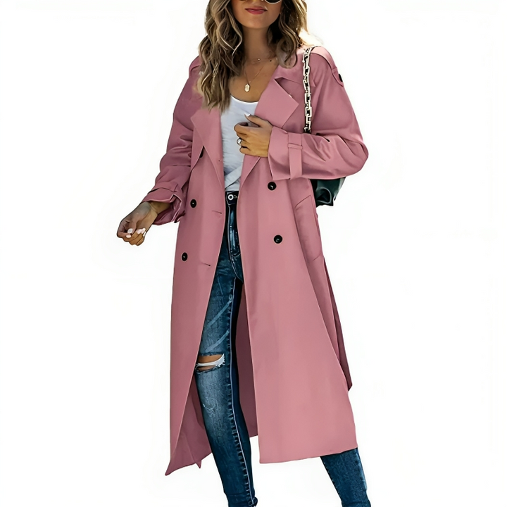 Levoire | Trench-Coat Élégant Pour Femmes Rosa