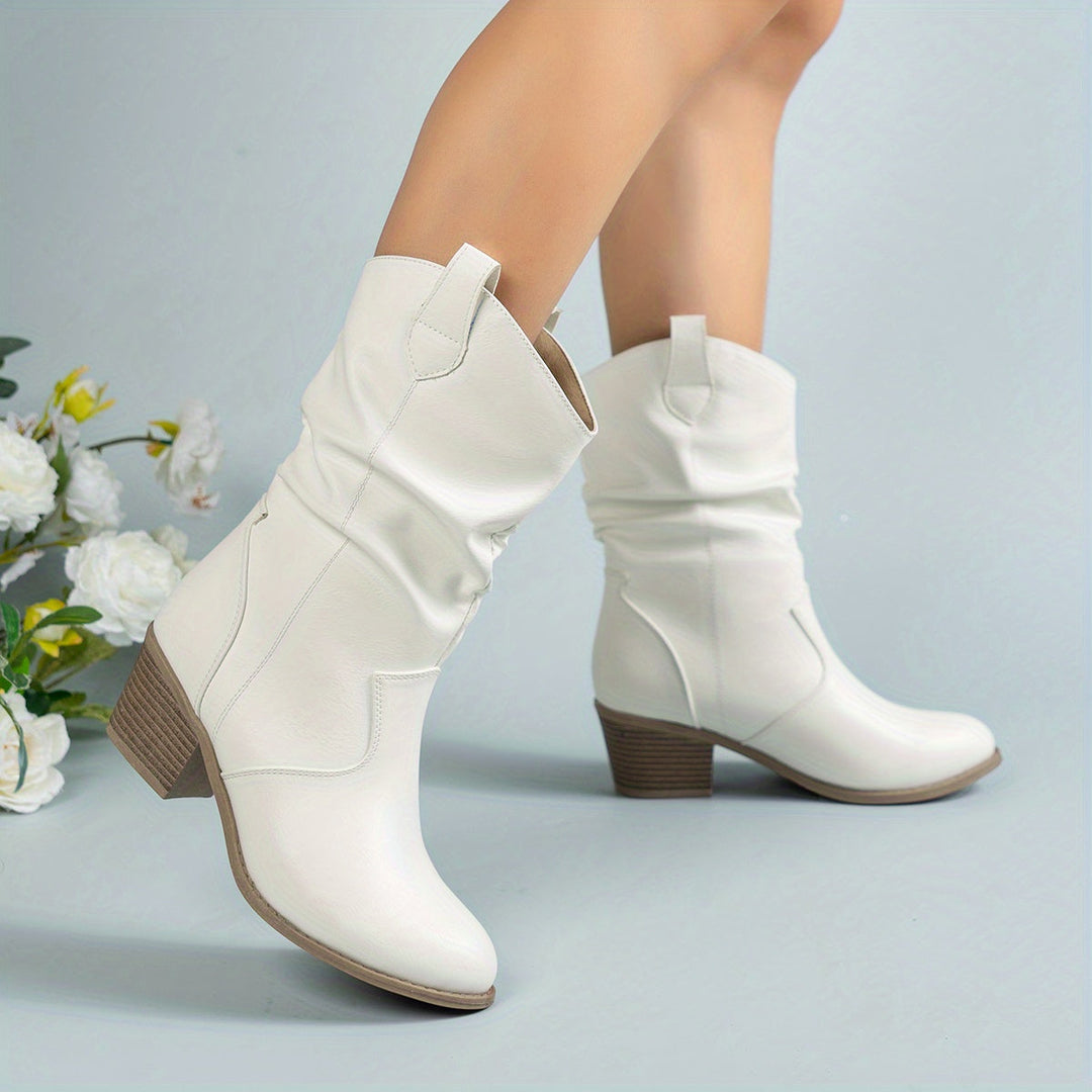 Levoire | Bottes Slouch À Talon Épais Pour Femmes