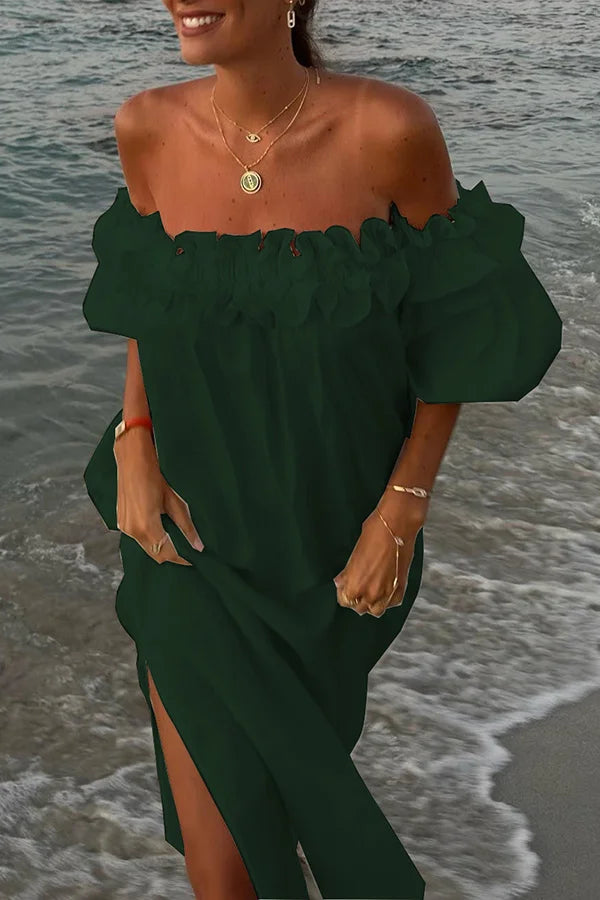 Levoire | Robe Midi Hartalähde Noir vert