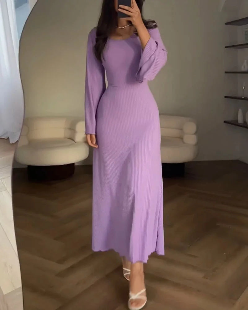 Levoire | Belle Robe Maxi Lila Avec Une Coupe Confortable Lilas
