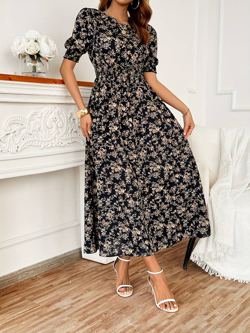 Levoire | Robe Col Rond Imprimé Floral Été