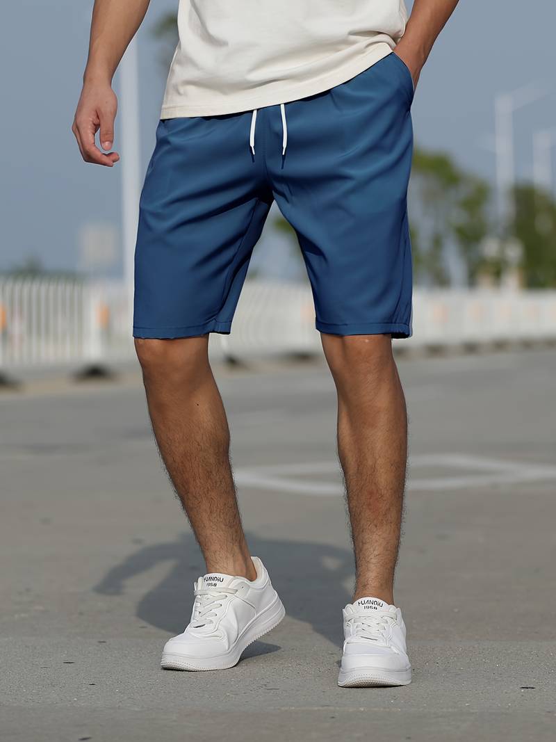 Levoire | Shorts Graphiques Avec Cordon De Serrage Bleu foncé