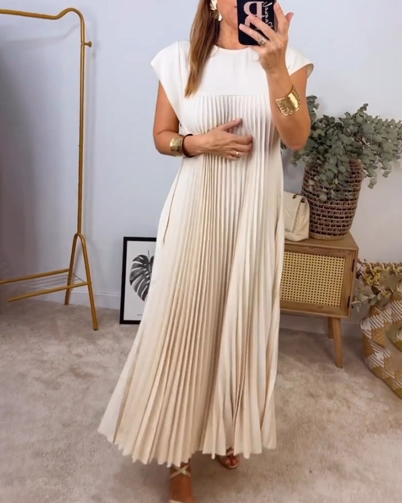 Levoire | Robe Plisse Sans Manches