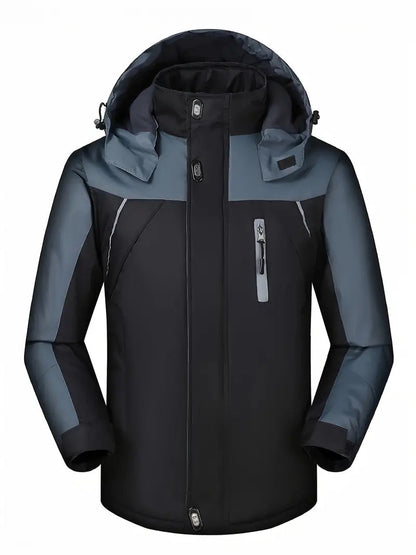 Levoire | Veste À Capuche Imperméable À Manches Longues Avec Fermeture Éclair Noir