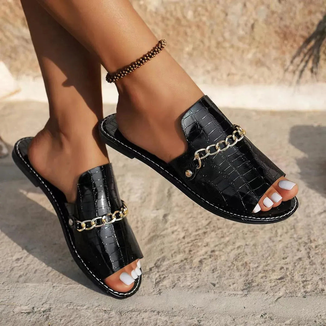 Levoire | Glamour sandales à chaîne – Luxe et style pour l'été !