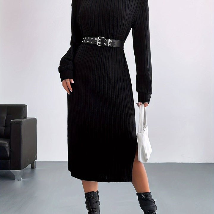 Levoire | T-Shirt Élégante Robe Avec Ourlet Asymétrique