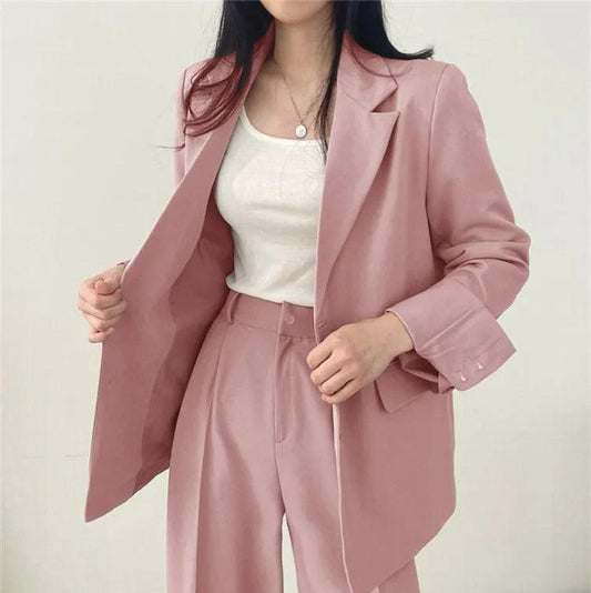 Levoire | Sur Mesure Blazer Et Pantalons Droits Set Pour Femmes