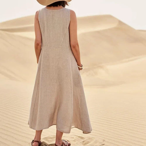 Levoire | Robe Sans Manches Avec 2 Poches Fendues