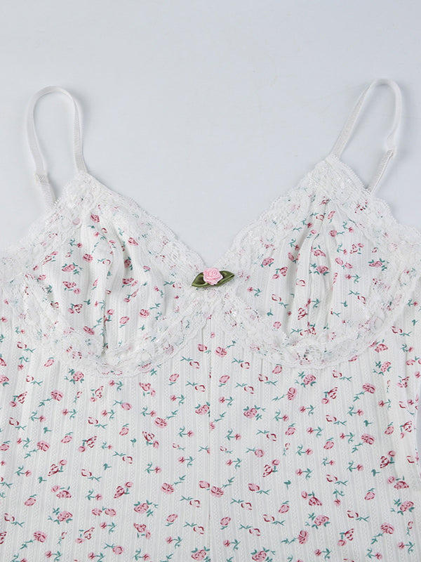 Levoire | Profond V-Cou Pyjama Combinaison Mince