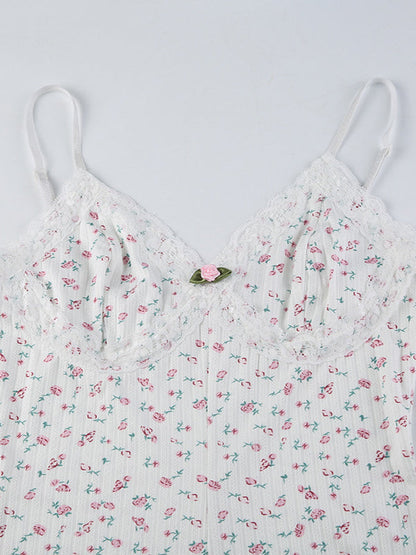 Levoire | Profond V-Cou Pyjama Combinaison Mince