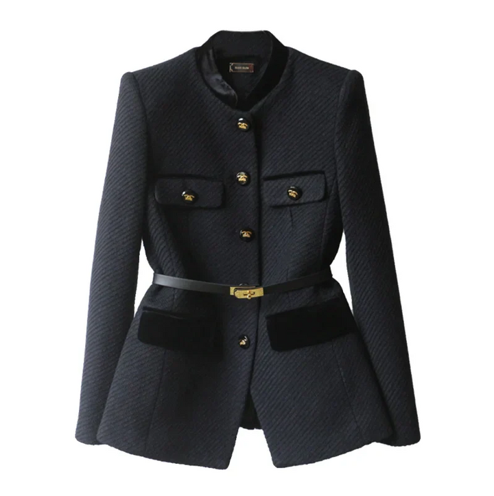 Levoire | Manteau en laine luxueux Noir