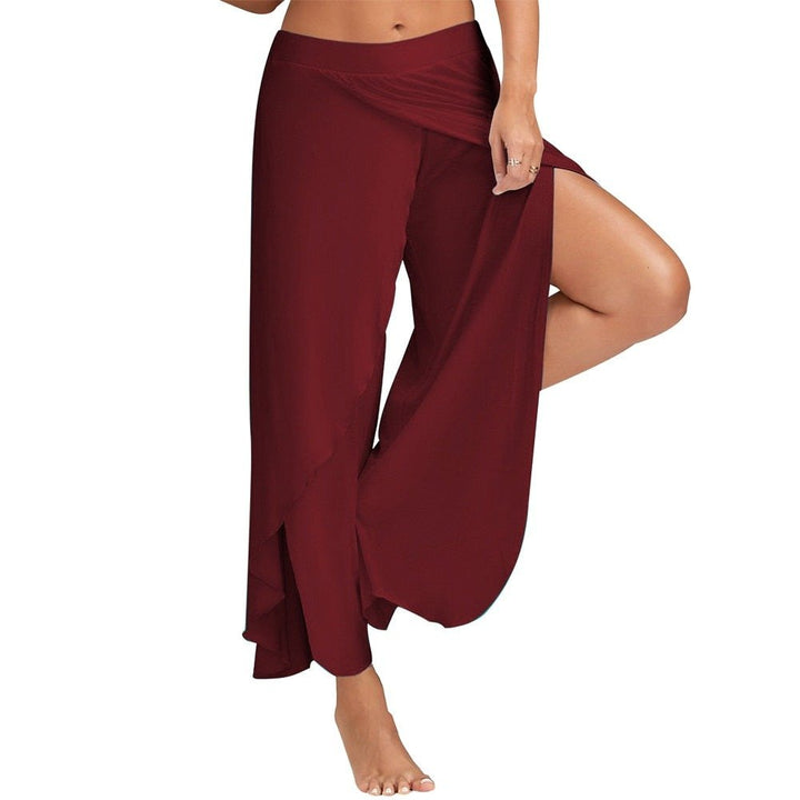 Levoire | Pantalon De Yoga Taille Haute Bordeaux rouge