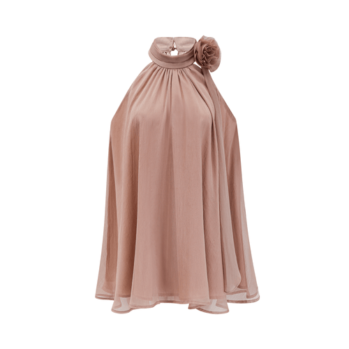 Levoire | Robe Sans Manches En Chiffon Rose