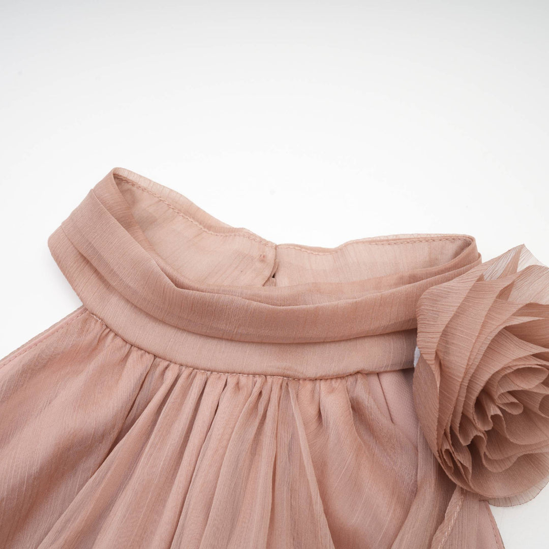 Levoire | Robe Sans Manches En Chiffon Rose