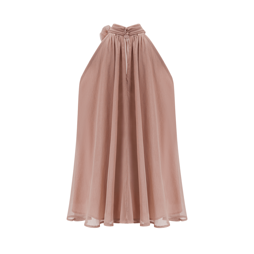 Levoire | Robe Sans Manches En Chiffon Rose