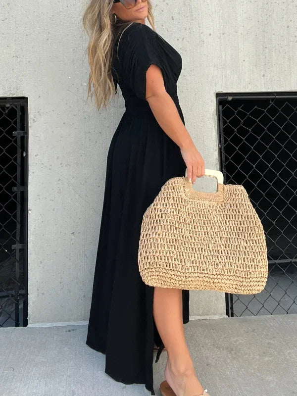 Levoire | V Décolleté Avec Fente Maxi Robe Longue