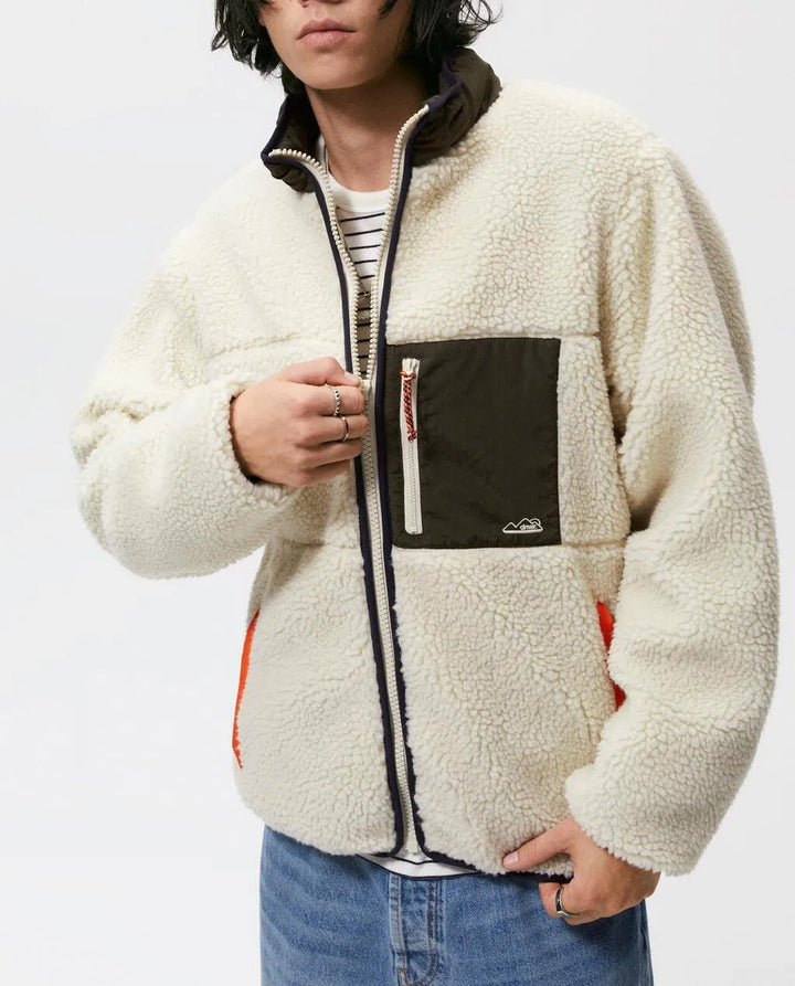 Levoire | Veste en fleece Rento pour hommes Beige
