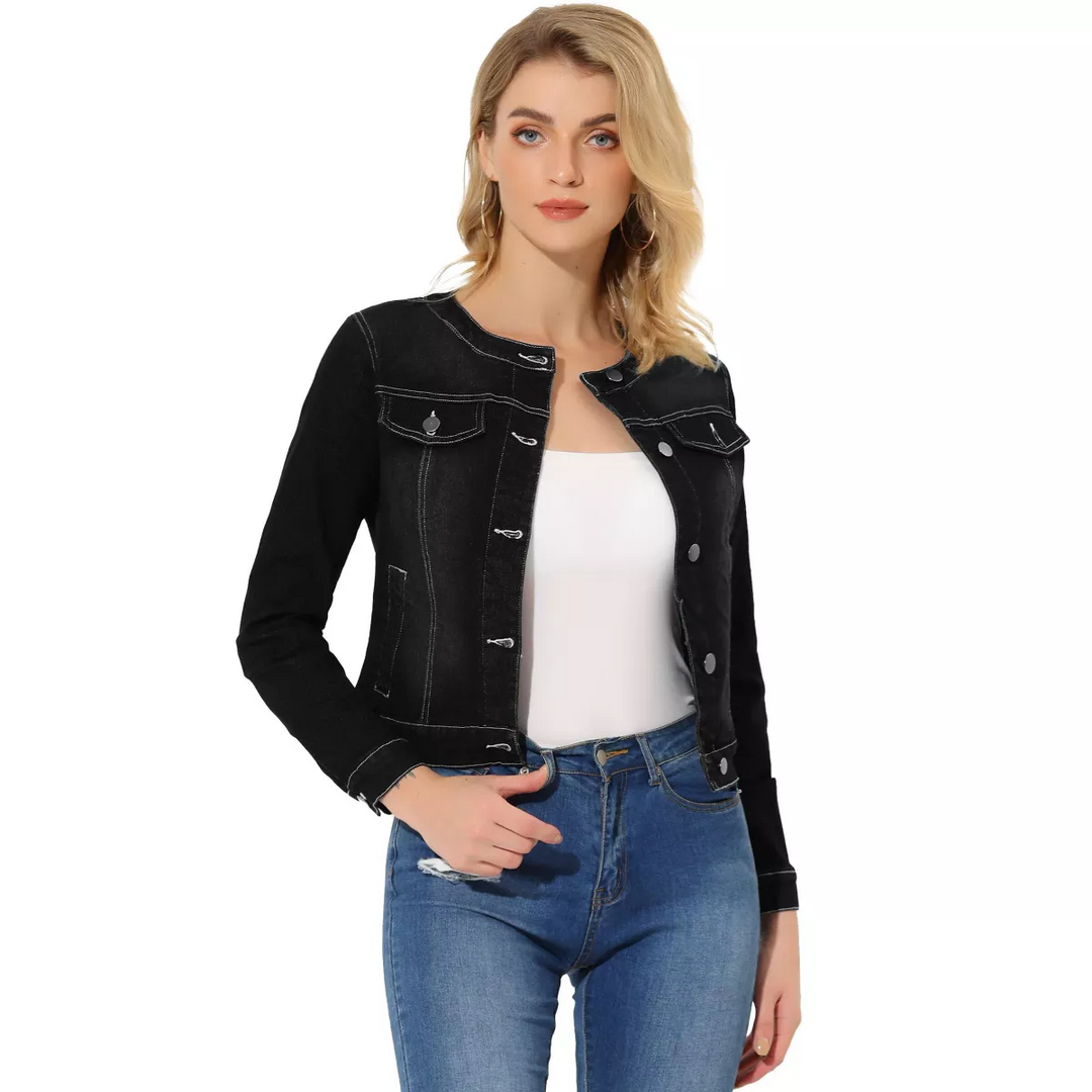 Levoire | Veste En Jean Élégante Noir