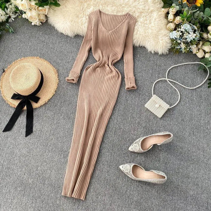 Levoire | Robe femme simple Khaki Une taille