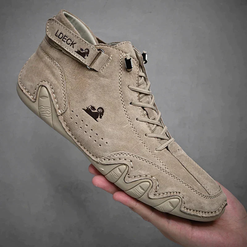 Levoire | Chaussures Pour Hommes Confortables Et Imperméables Avec Lacets Beige