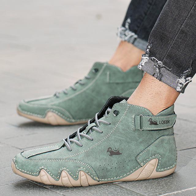 Levoire | Chaussures Pour Hommes Confortables Et Imperméables Avec Lacets Vert