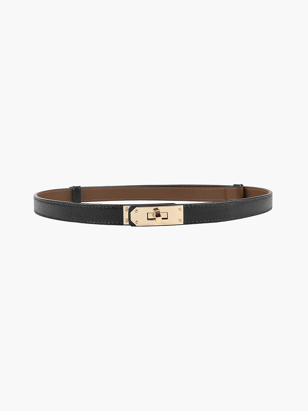 Levoire | Ceinture Fine Ajustable Élégante Noir Taille unique