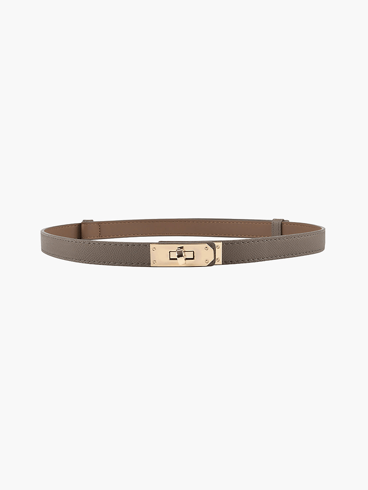 Levoire | Ceinture Fine Ajustable Élégante Gris Taille unique