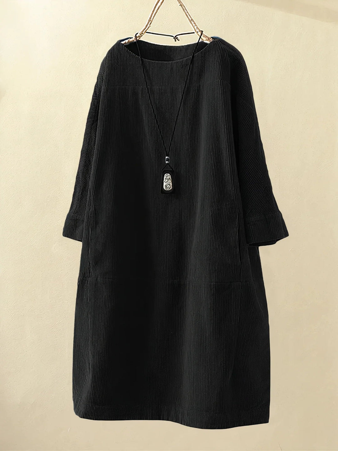 Levoire | Robe D'Automne Élégante Noir