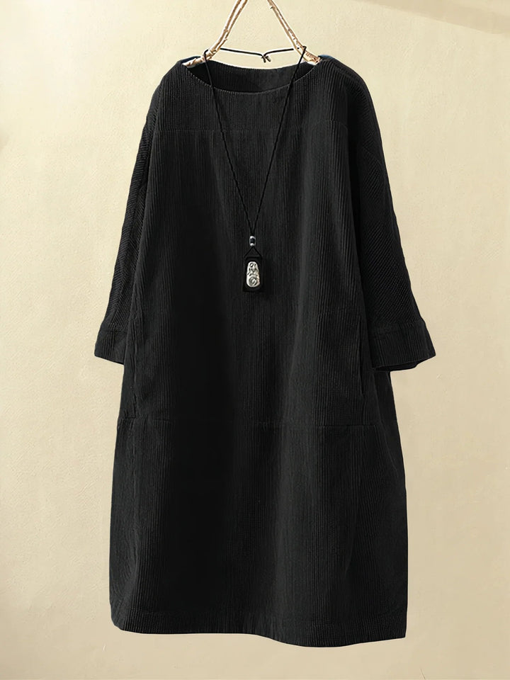 Levoire | Robe D'Automne Élégante Noir