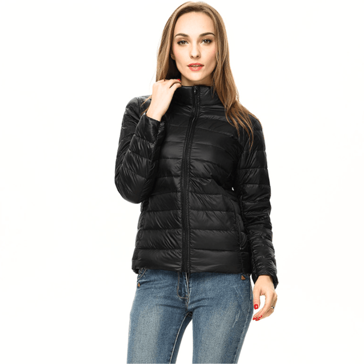 Levoire | Veste Femme Élégante Doudoune Légère Tendance & Confortable Noir