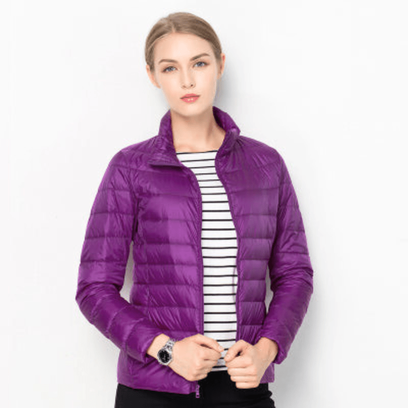 Levoire | Veste Femme Élégante Doudoune Légère Tendance & Confortable Violet
