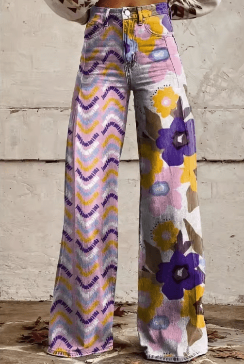 Levoire | Pantalon Vintage Boho Confortable Pour Un Style Décontracté
