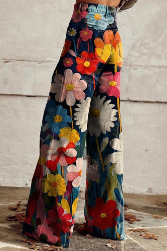 Levoire | Pantalon Boho Vintage À Jambes Larges Pour Un Confort Ultime