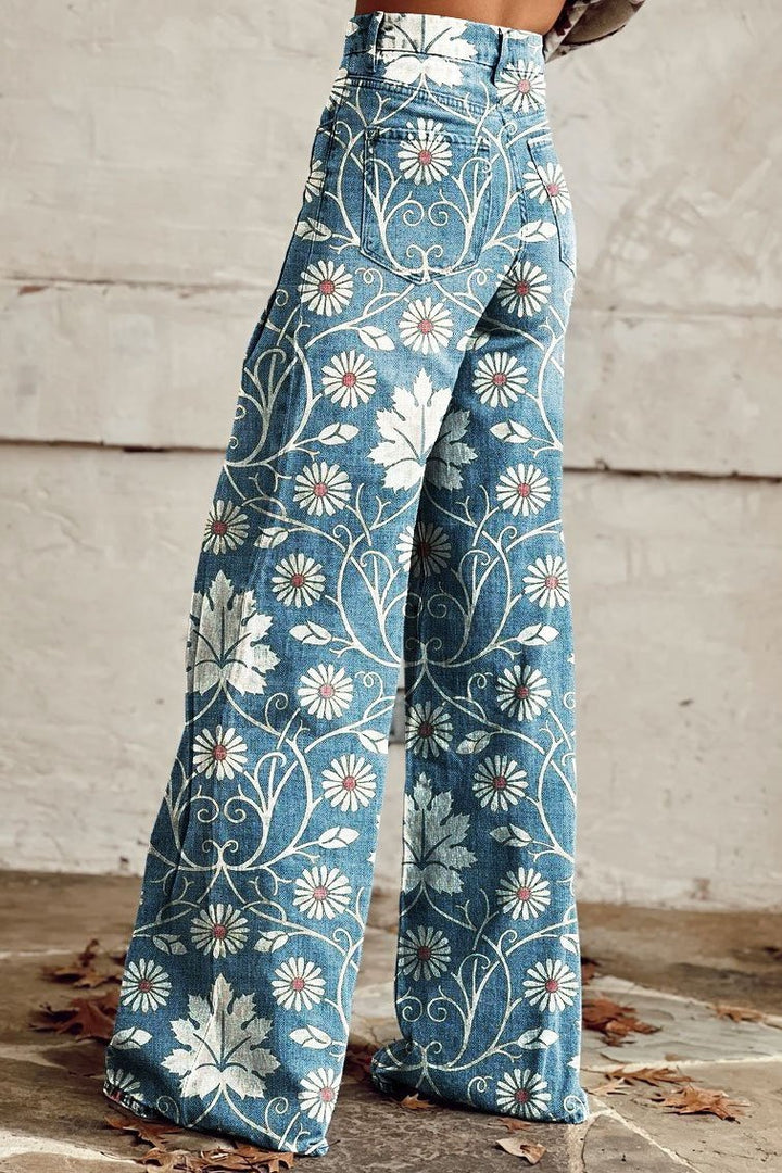 Levoire | Pantalon Vintage Inspiré Boho À Coupe Classique