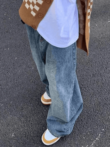 Levoire | Ceinture Bleue Jeans Boyfriend Délavés