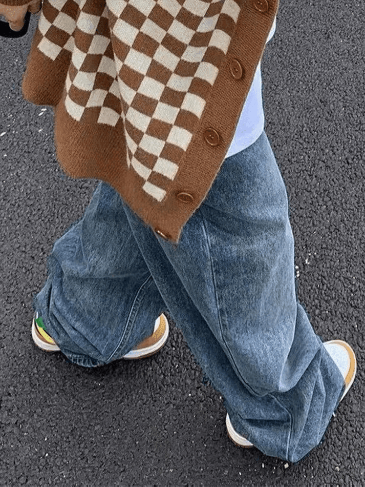 Levoire | Ceinture Bleue Jeans Boyfriend Délavés