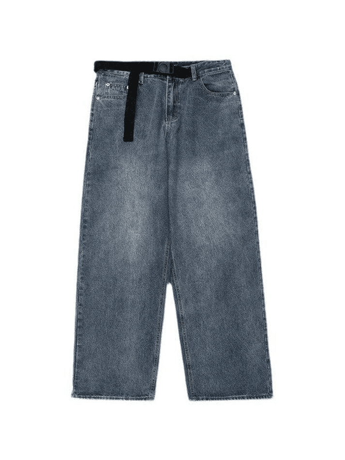 Levoire | Ceinture Bleue Jeans Boyfriend Délavés
